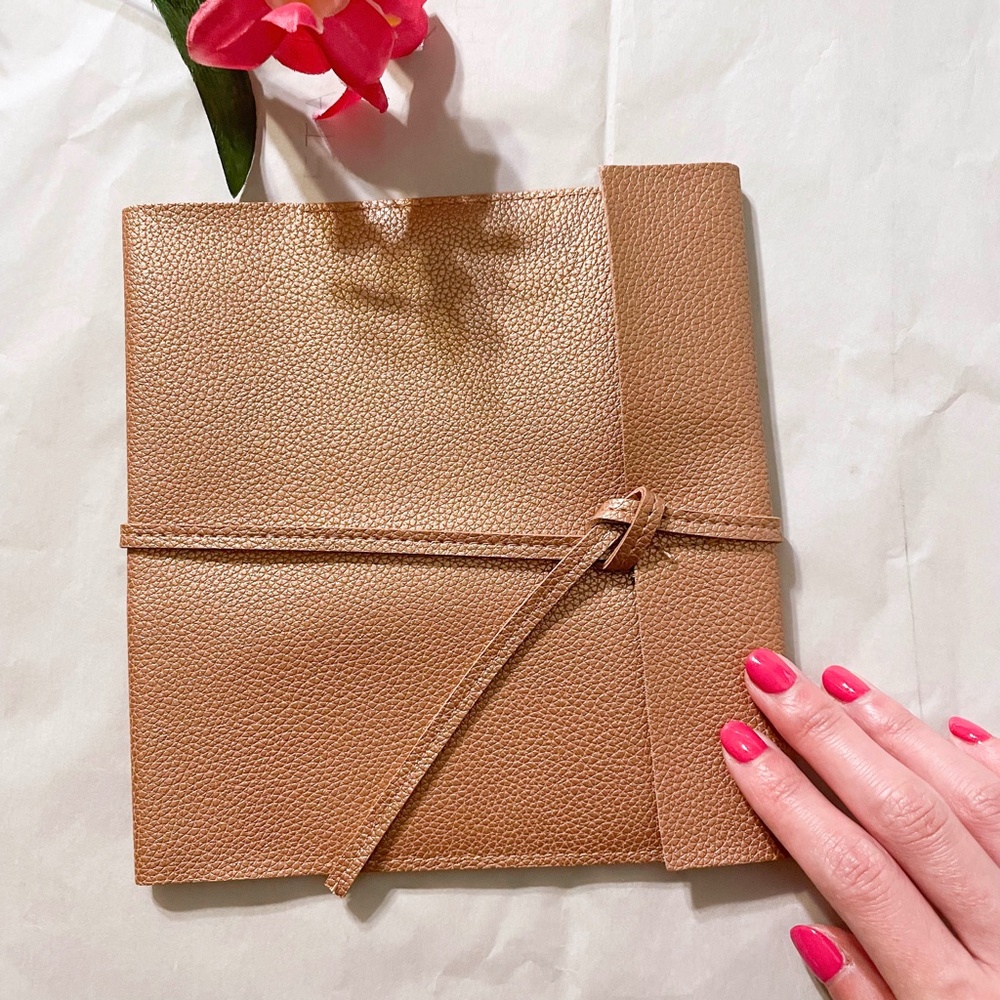 Saks Fifth Avenue Rose Gold Color Tech Roll Up Case